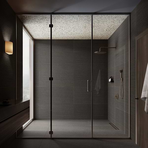 Caldaria Pleated Mocha Gray 24x48 Textured Matte Porcelain Tile