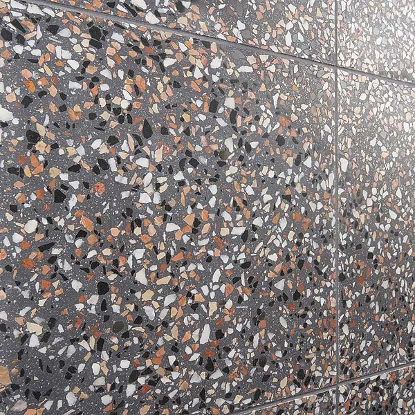 True Terrazzo Paradiso Gray 16x16 Polished Terrazzo Tile