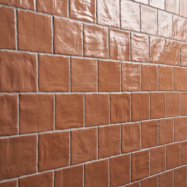 Montauk Terracotta 4x4 Mixed Finish Ceramic Tile