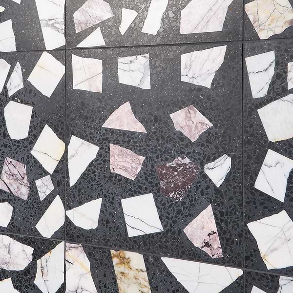 True Terrazzo Lilac Gray 16x16 Honed Terrazzo Tile