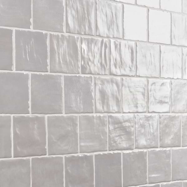 Montauk Fog 4x4 Mixed Finish Ceramic Tile
