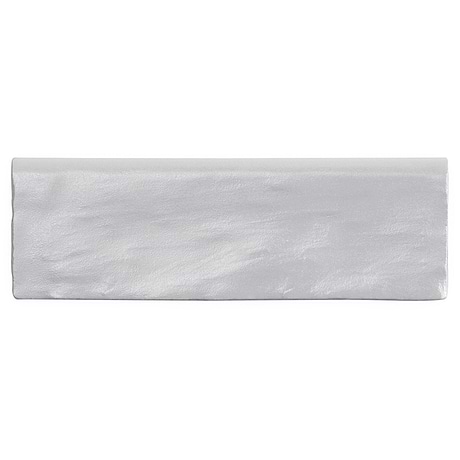 Montauk Sky Blue 2x8 Mixed Finish Ceramic Bullnose