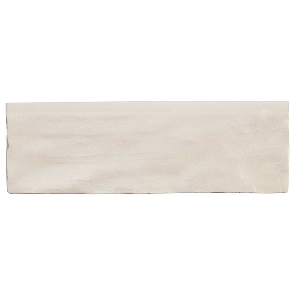 Montauk Sand Dune 2x8 Mixed Finish Ceramic Bullnose