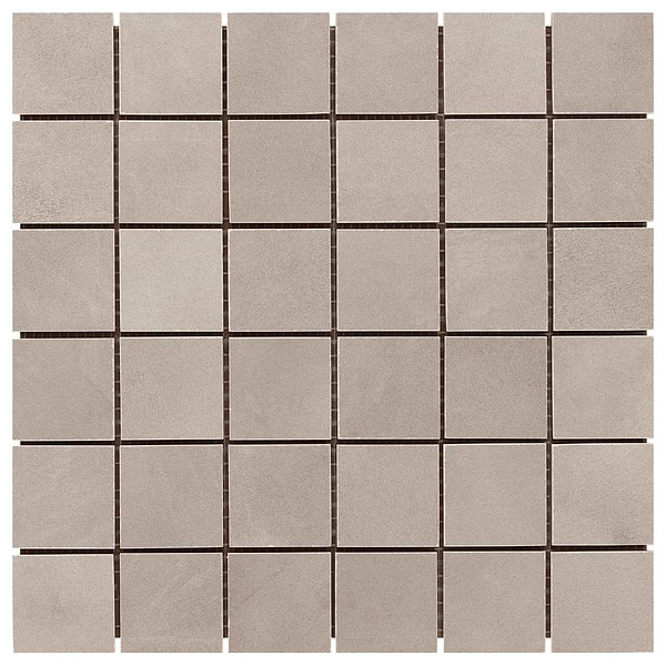 Clay Trust Gray 2x2 Matte Porcelain Mosaic