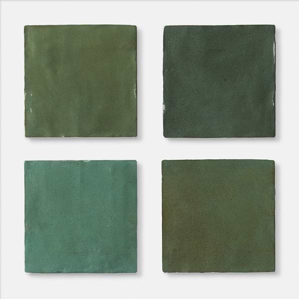 Portmore Green 4x4 Glossy Ceramic Tile