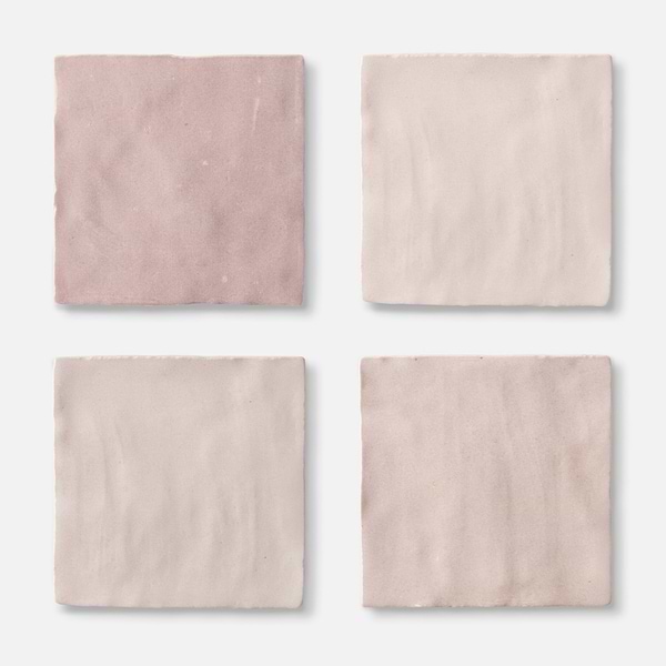 Portmore Pink 4x4 Glossy Ceramic Tile