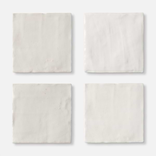 Portmore White 4x4 Glossy Ceramic Tile