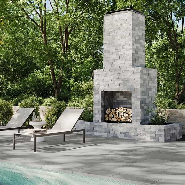 Sendero Asheville Gray French Pattern Brushed Sandstone 2CM Outdoor Paver