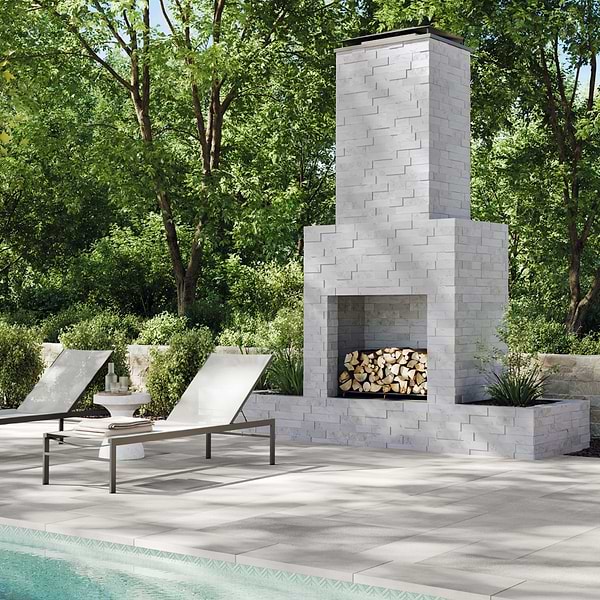 Sendero Portland Beige French Pattern Brushed Limestone 2CM Outdoor Paver