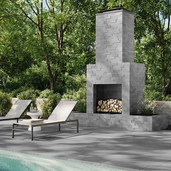Sendero Riviera Gray 24x36 Tumbled Limestone 2CM Outdoor Paver
