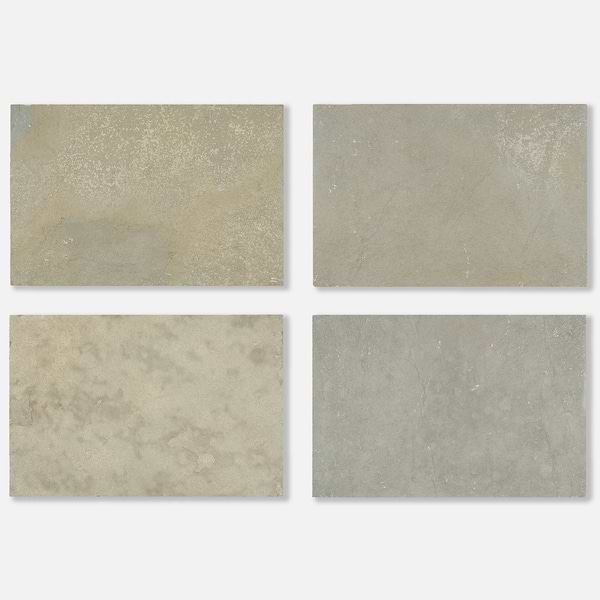Sendero Azteca Gray 24x36 Tumbled Limestone 2CM Outdoor Paver