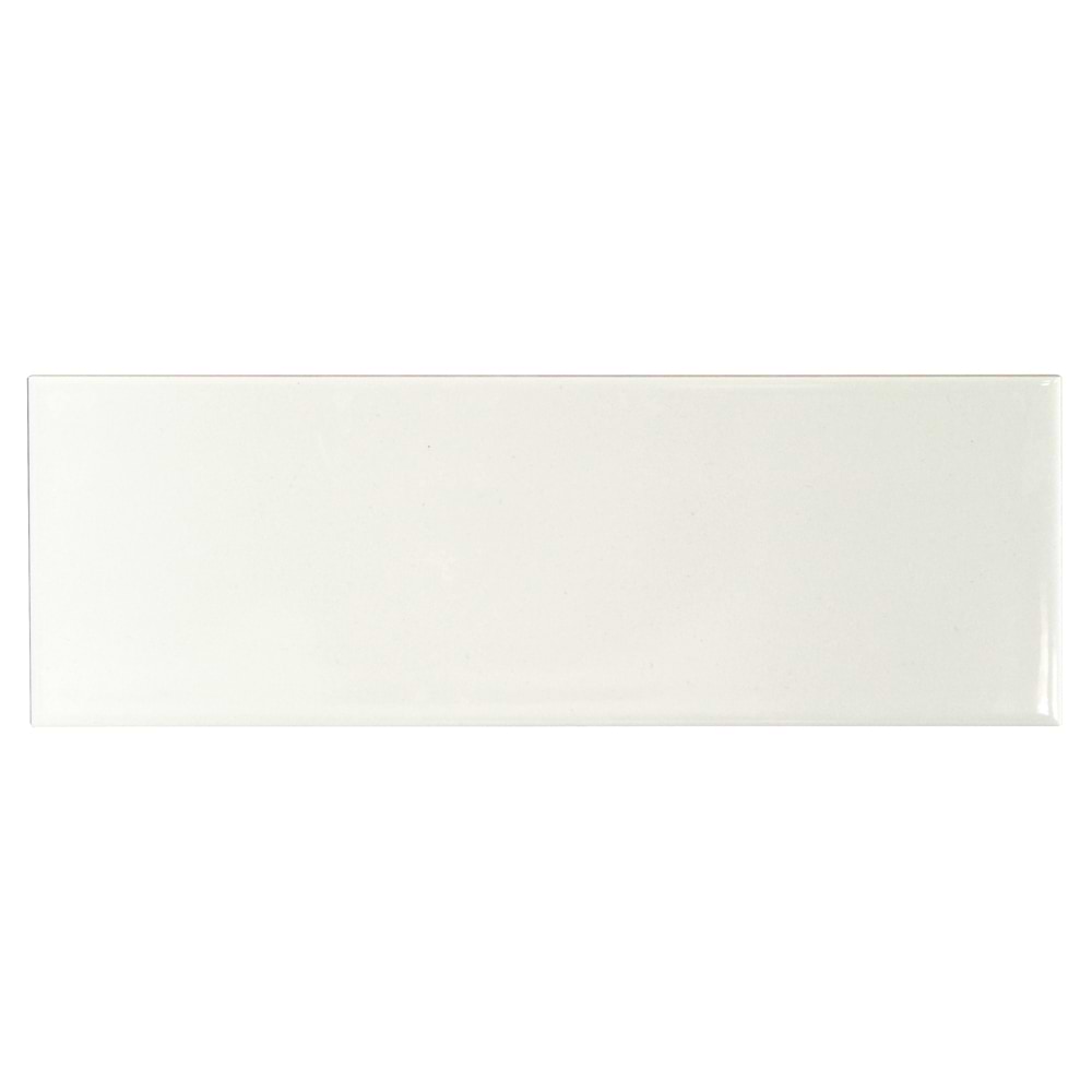 Shop Basic White 4x12 Polished Ceramic Subway Wall Tile | TileBar.com
