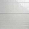 Sarina Vintage White 3x6 Glossy Crackled Ceramic Wall Tile