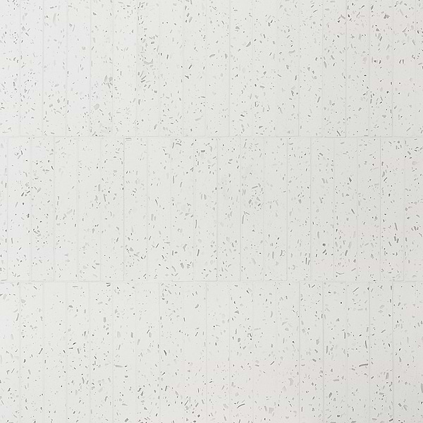 Mancala White 3x16 Matte Terrazzo Tile