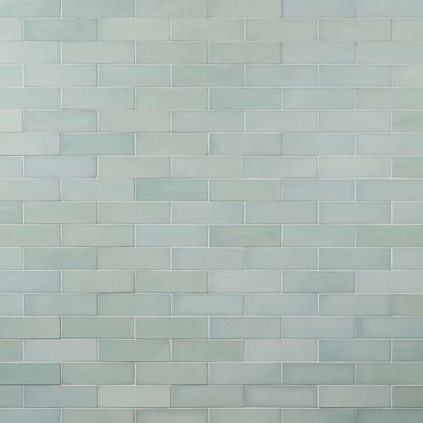 Color One Robin Egg Blue 2x8 Matte Cement Tile