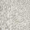 Komorebi Pebble Mineral Ice Gray Polished Glass Mosaic Tile
