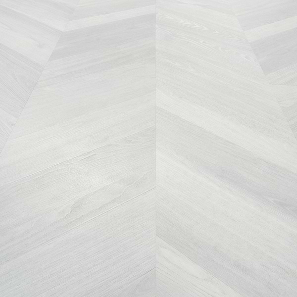 Stacy Garcia Fleetwood Chevron Silver Rigid Core Click 12x48 Luxury Vinyl Plank Flooring
