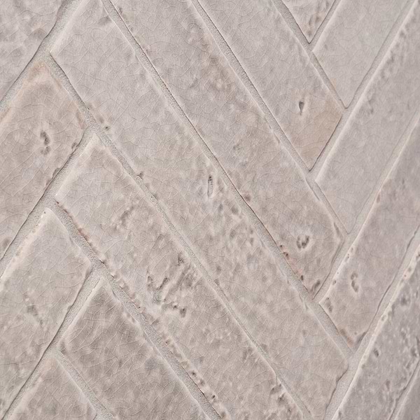 Wabi Sabi Agata Gray 1.5x9 Crackled Glossy Ceramic Tile
