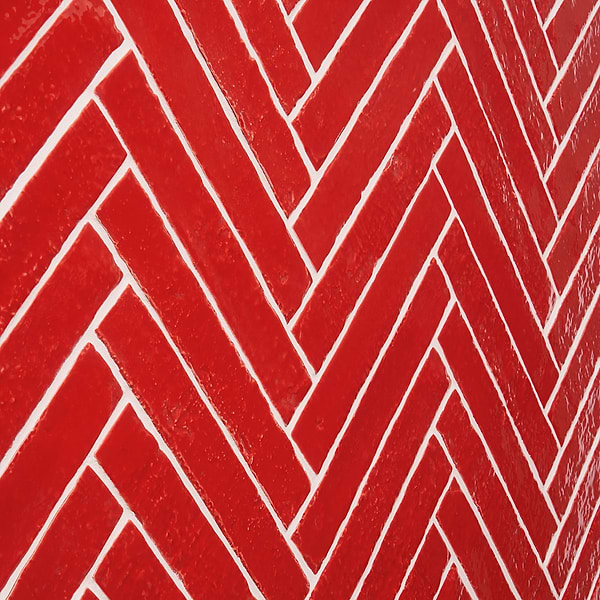 Wabi Sabi Crimson Red 1.5x9 Glossy Ceramic Tile