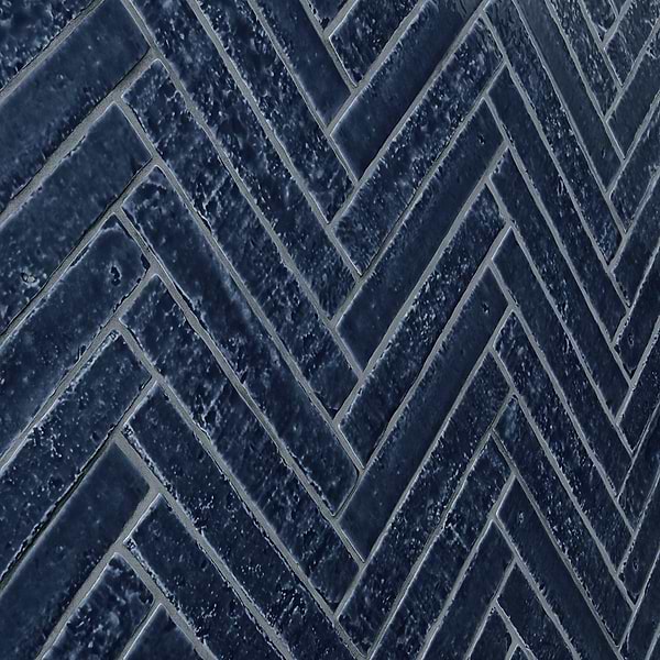 Wabi Sabi Marine Blue 1.5x9 Glossy Ceramic Tile