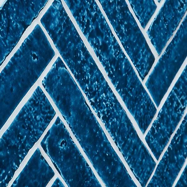 Wabi Sabi Sapphire Blue 1.5x9 Crackled Glossy Ceramic Tile
