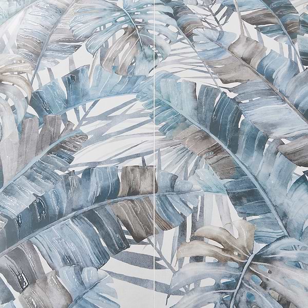 Monet Rain Forest Blue 24x48 Artisan Decor Matte Porcelain Wall Tile