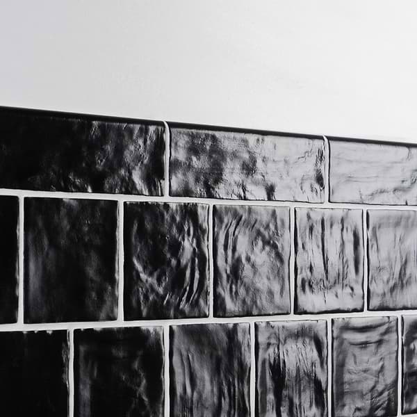 Montauk Jet 2x8 Mixed Finish Ceramic Bullnose