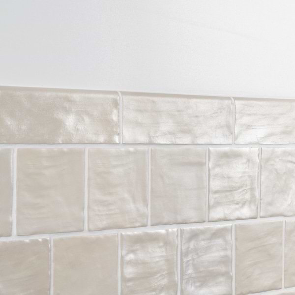 Montauk Sand Dune 2x8 Mixed Finish Ceramic Bullnose