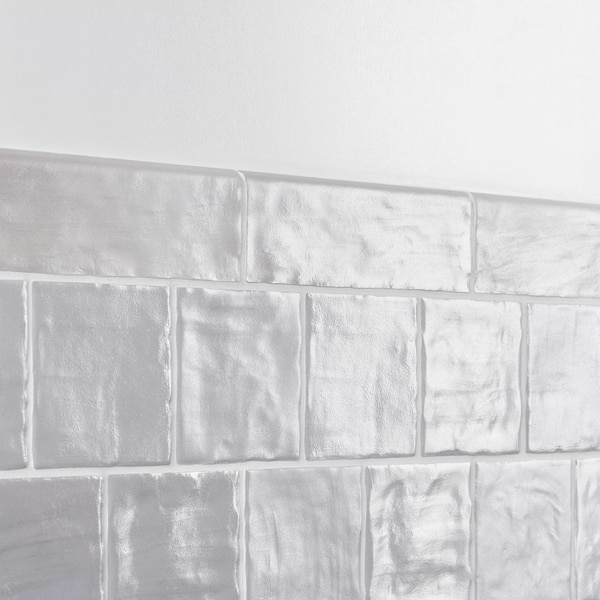 Montauk Fog 2x8 Mixed Finish Ceramic Bullnose