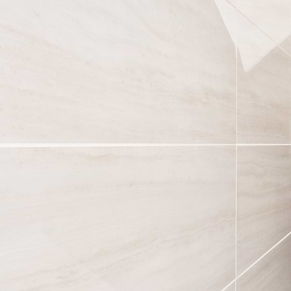 Nashville White 12x24 Travertine Look Polished Porcelain Tile