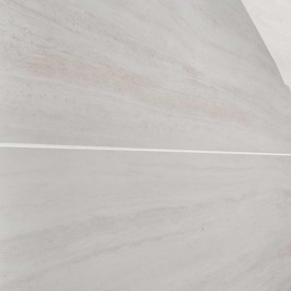 Nashville White 24x48 Travertine Look Polished Porcelain Tile