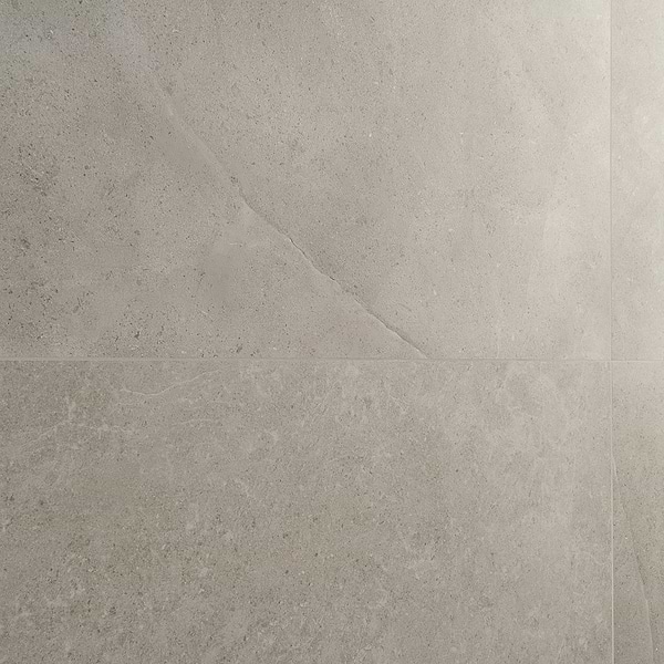 New Rock Fumo Light Gray 24x48 Limestone Look Matte Porcelain Tile