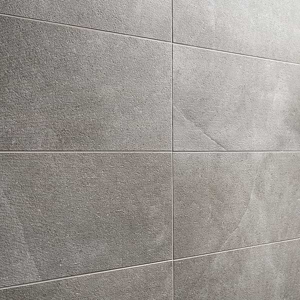 New Rock Fossil Dark Gray 12x24 Chiseled Limestone Look Matte Porcelain Tile 