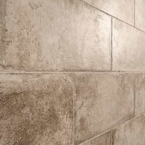 Seville Delfi Dark Beige 12x24 Travertine Look Matte Porcelain Tile