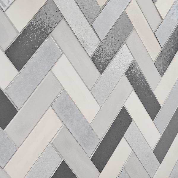Color One Cloud Blend 2x8 Cement and Lava Stone Tiles