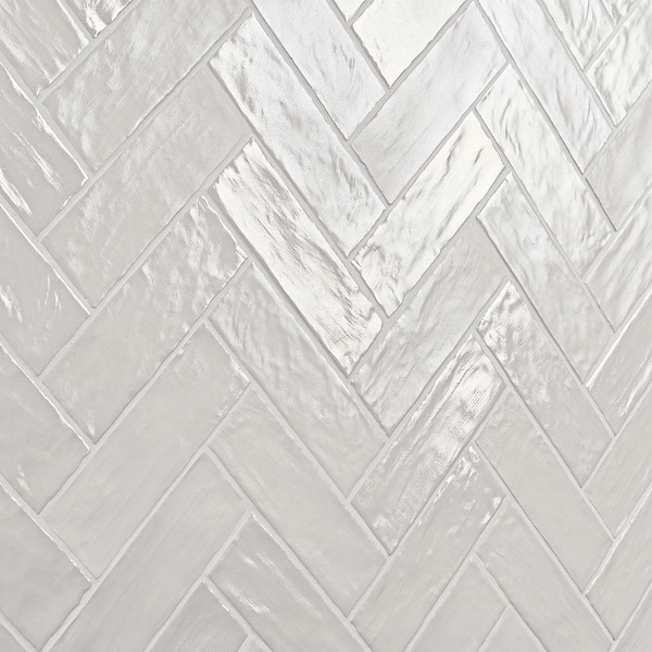 Montauk Gin 2x8 White Mixed Finish Ceramic Tile