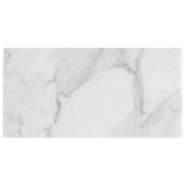Sample-Bianco Carrara 3x6 Polished Marble Tile