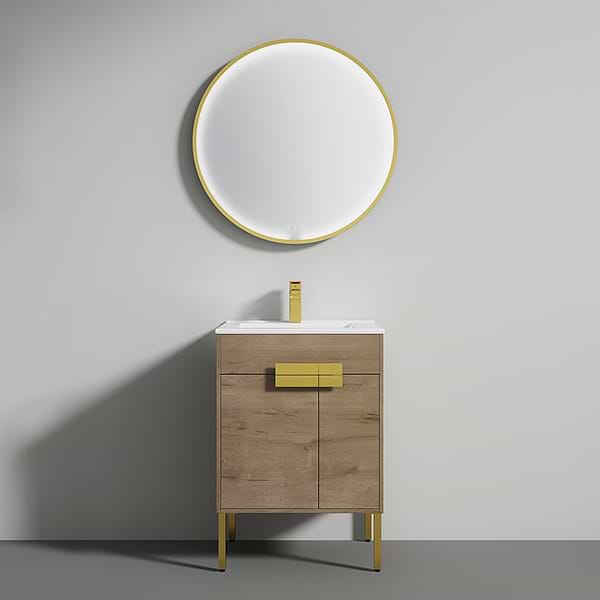 Portofino 24'' Classic Oak Vanity And Counter