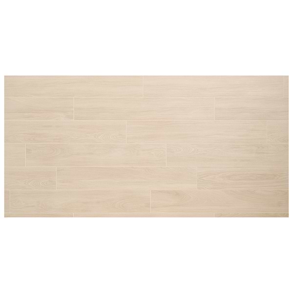 Millie Mist Beige 8x48 Wood Look Matte Porcelain Tile in Beige, View 5, open zoomed image
