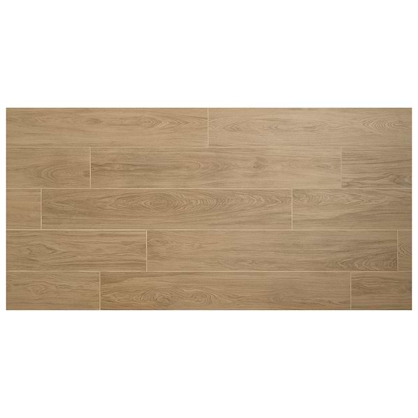 Millie Oak Brown 10x60 XL Wood Look Matte Porcelain Tile in Brown, View 5, open zoomed image