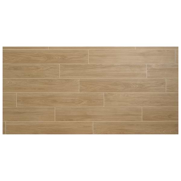 Millie Oak Brown 8x48 Wood Look Matte Porcelain Tile in Brown, View 5, open zoomed image