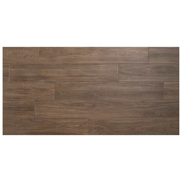 Millie Spice Brown 10x60 XL Wood Look Matte Porcelain Tile in Brown, View 5, open zoomed image