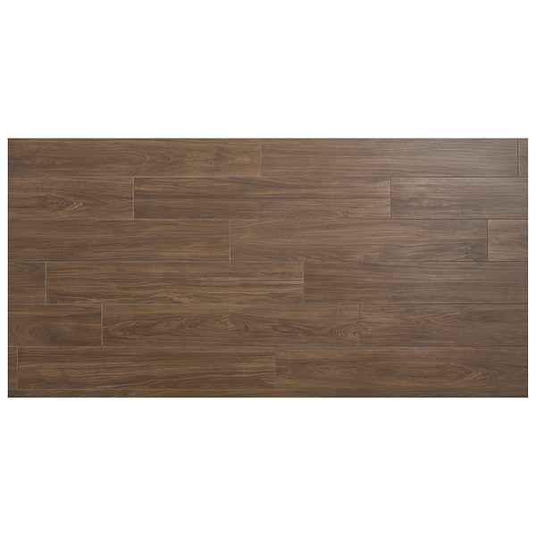 Millie Spice Brown 8x48 Wood Look Matte Porcelain Tile in Brown, View 5, open zoomed image