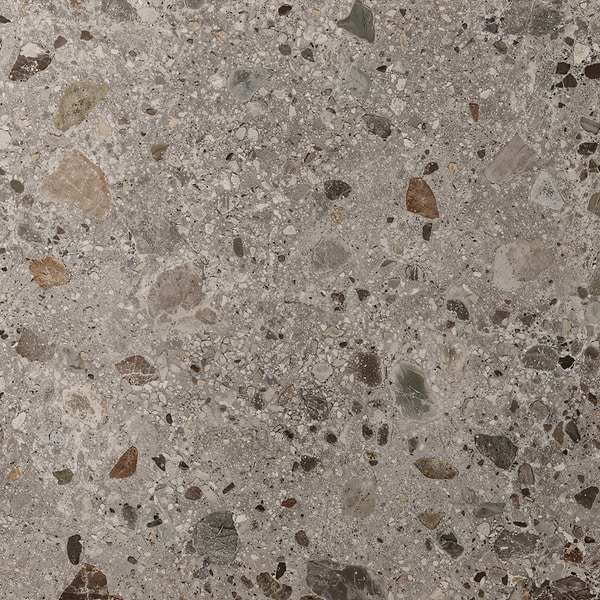 Rizo Fossil Gray 48x48 Terrazzo Look Matte Porcelain Tile