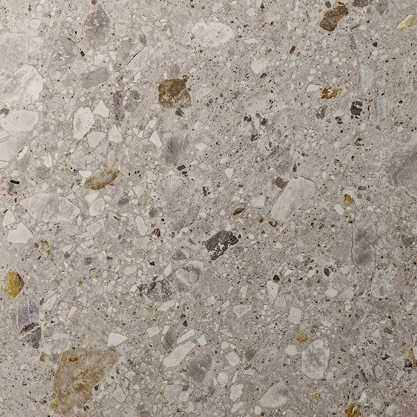 Rizo Earth Gray 48x48 Terrazzo Look Matte Porcelain Tile