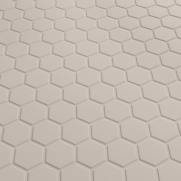 Serenity Pearl Beige 2" Hexagon Matte Porcelain Mosaic Tile