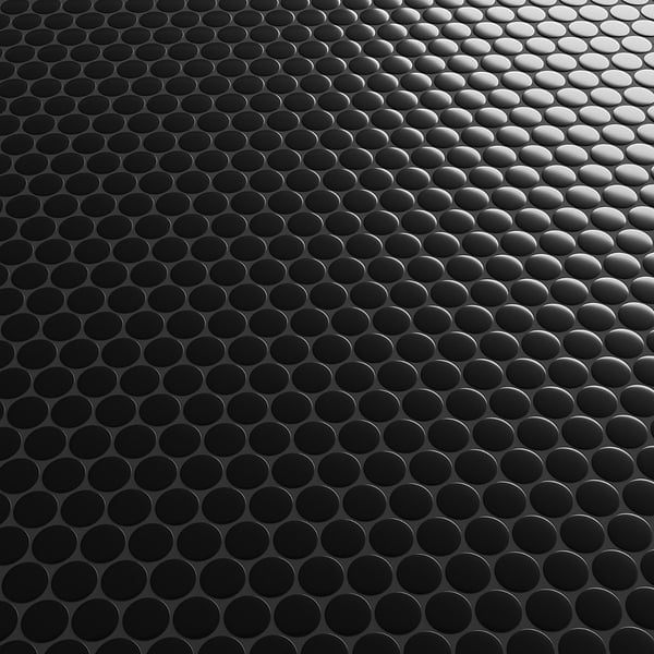 Serenity Black 1" Penny Round Matte Porcelain Mosaic Tile