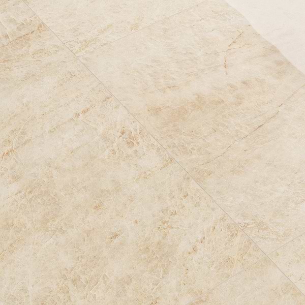 Grand Taj Mahal Lux Shimmer Champagne Beige 24x48 Stone Look Polished Porcelain Tile in Beige, View 5, open zoomed image