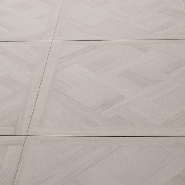 Marsai Traditional Parquet Light Oak 32x32 Wood Look Matte Porcelain Tile in Beige & Cream, View 5, open zoomed image