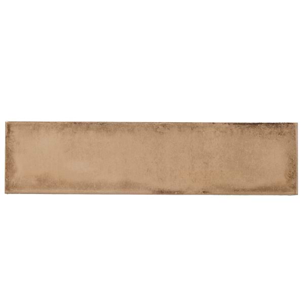 Castle Sandstorm Beige 3x12 Polished Ceramic Subway Tile in Beige, View 5, open zoomed image